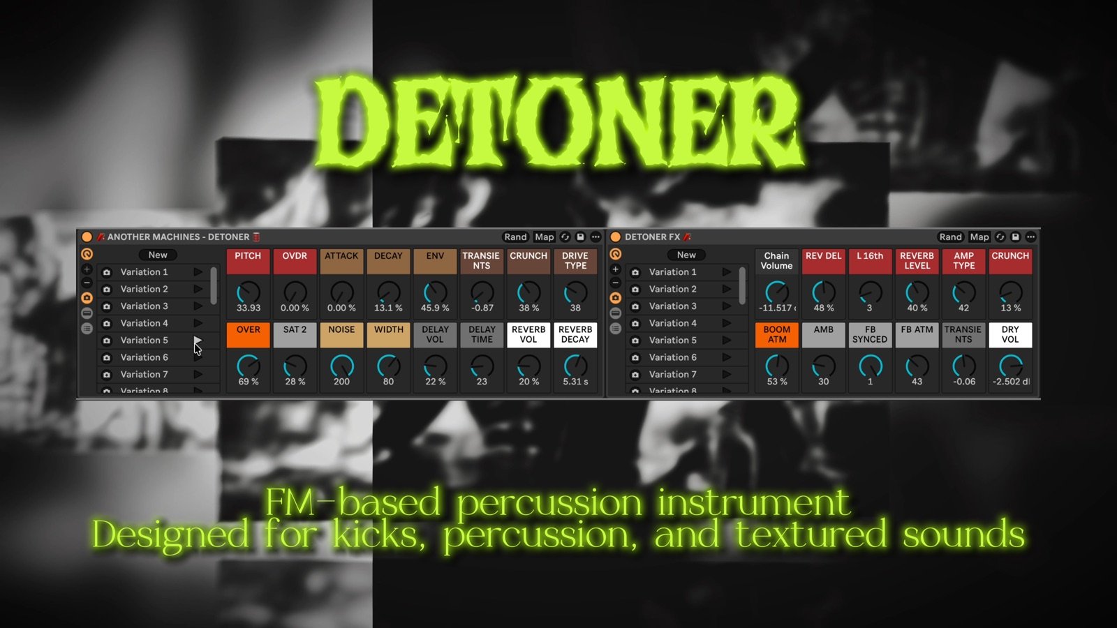 The Black Lagoon Ableton instrument rack screenshot