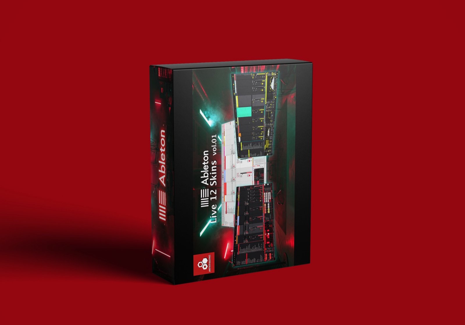 Live 12 Skins Vol.01 software box artwork