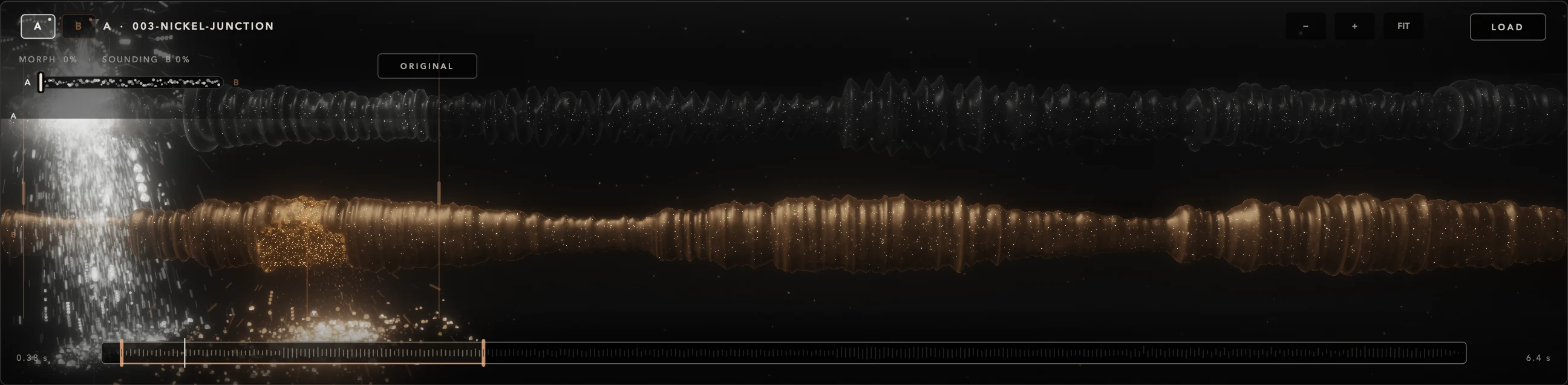 Granular Field with MORPH toward A: only silver A grains are born