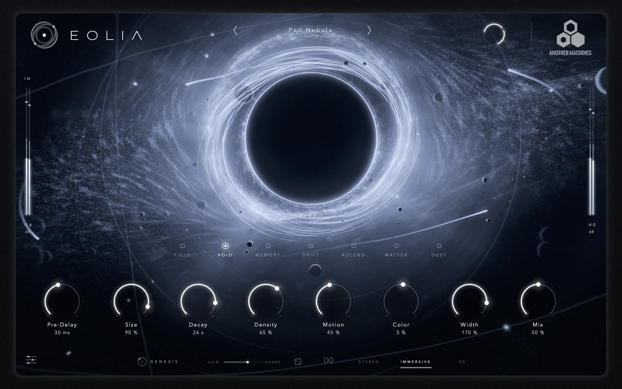 EOLIA frozen: the space held in the air