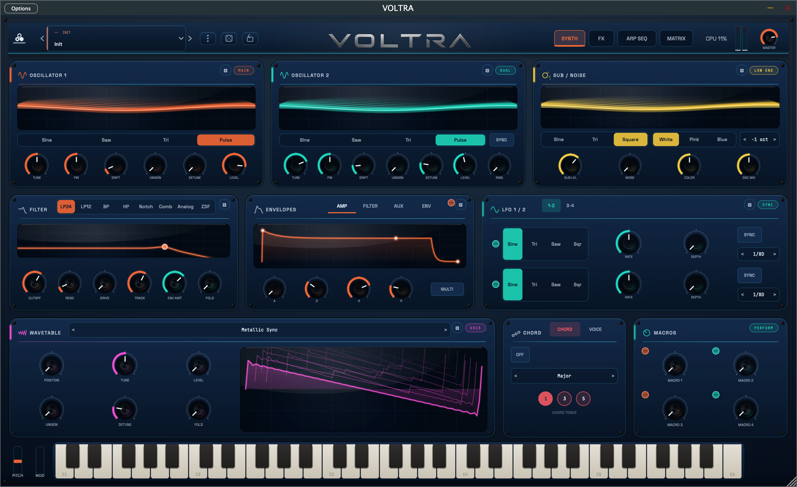 VOLTRA Blueprint skin with blue technical panels.